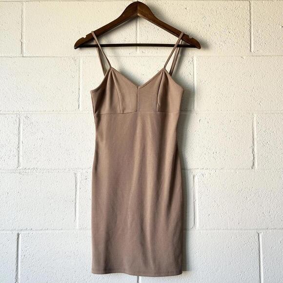 Timing Dresses & Skirts - Timing Ribbed Sleeveless Spaghetti Strap Fitted Bodycon Dress Women's Medium